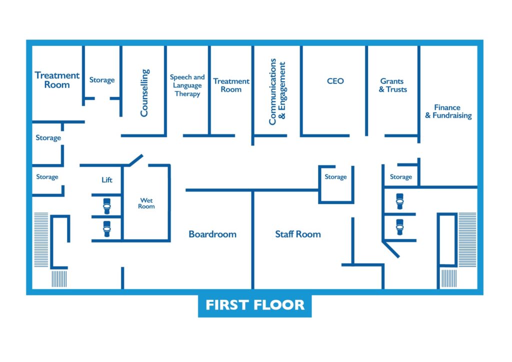 Map of the Revive Centre first floor